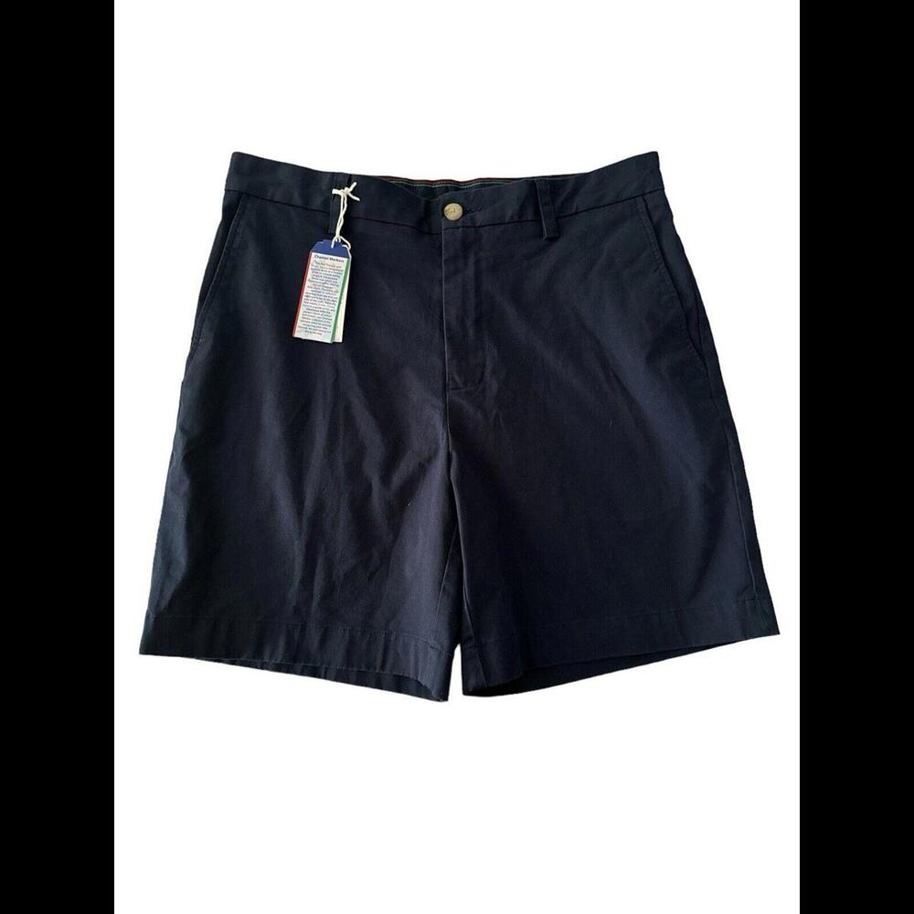 Southern Tide Men's Performance Shorts Size 33 Blue Cotton Blend Stretch